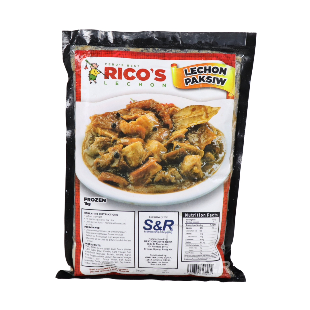 Rico's Lechon Frozen Lechon Paksiw 1kg